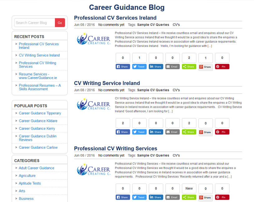 career blog
