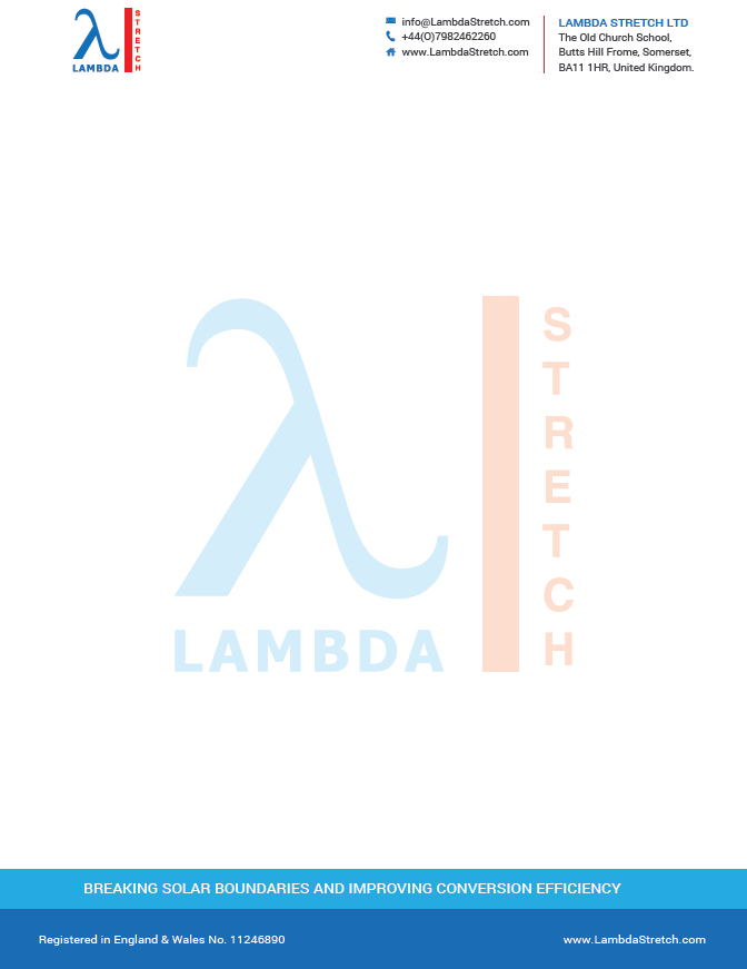 Lambda Stretch - Letterhead