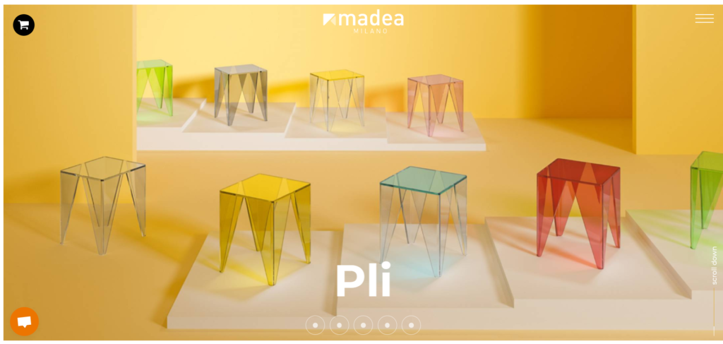 Madea Milano Homepage Website