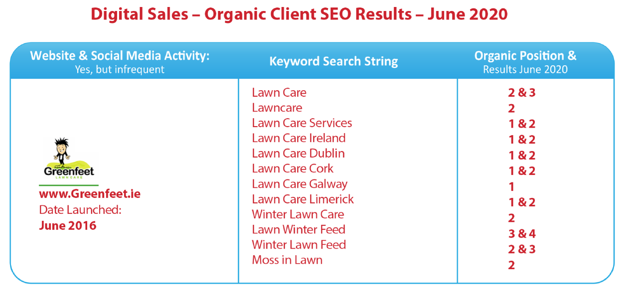 Organic Search Results for June 2020