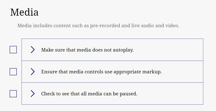 Media Accessibility Checklist - Autoplay and no user control on www.theiveaghtrust.ie