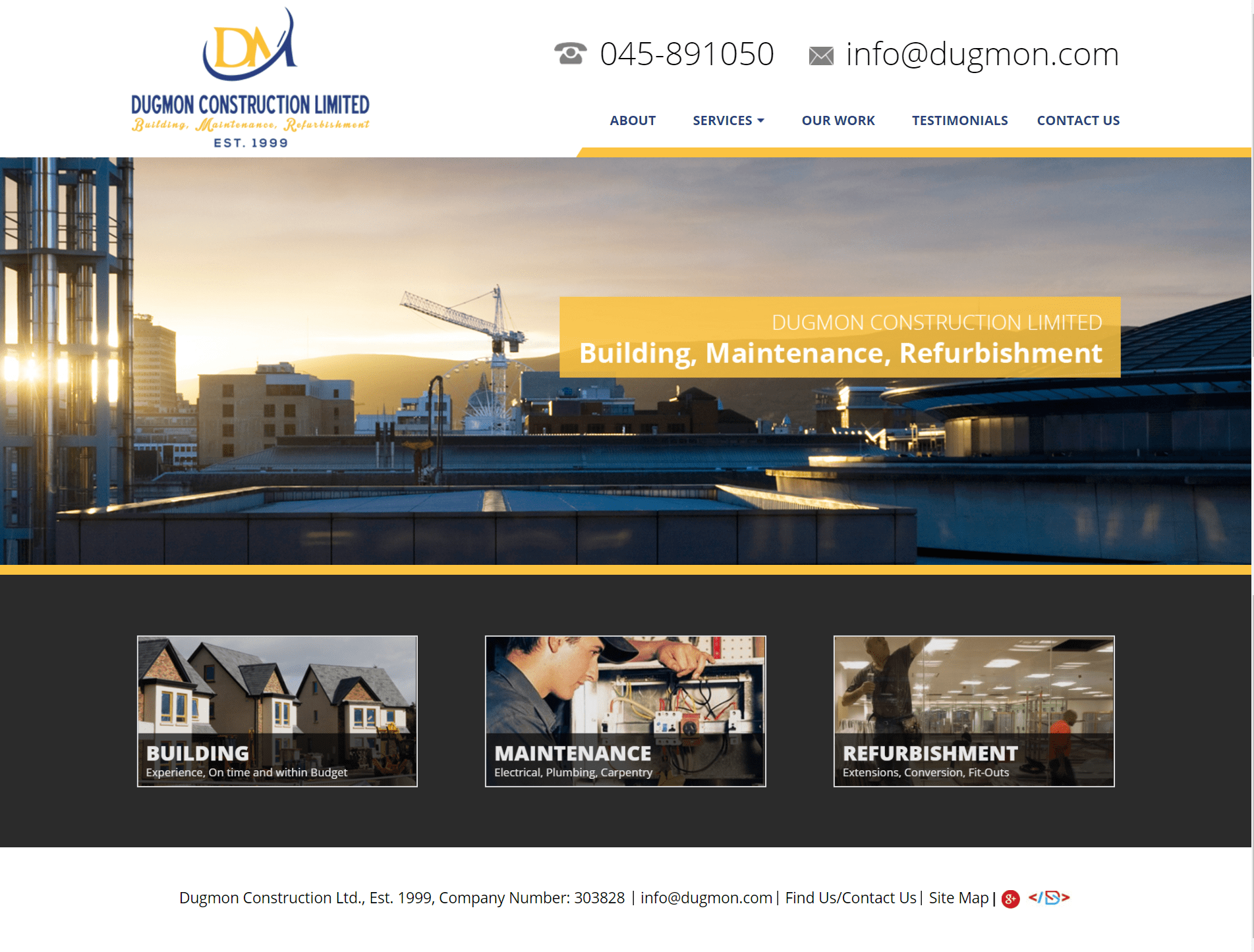 Construction Company Website Design Building Contractors Website Design