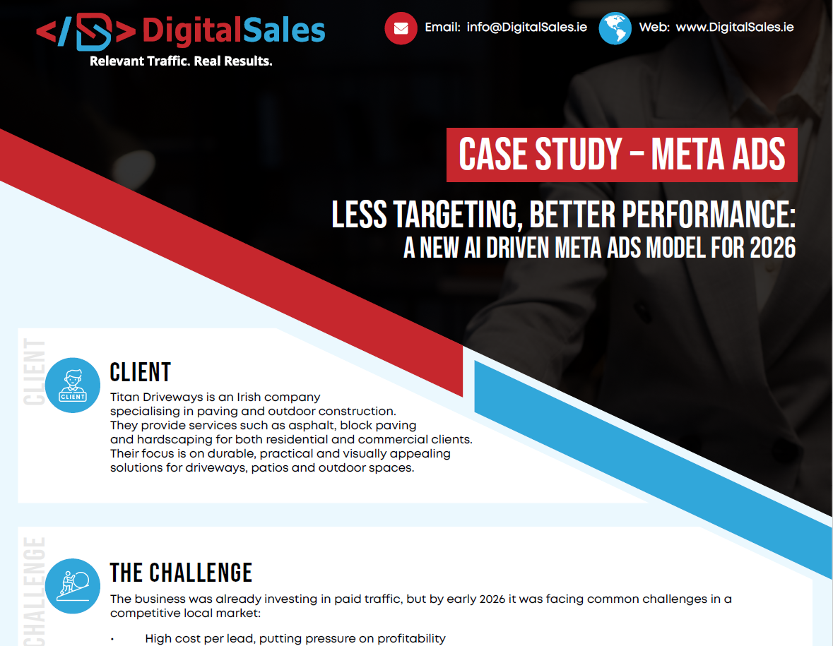 Less targeting, better performance: a new AI driven Meta Ads model for 2026 a Case Study from Digital Sales